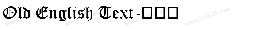 Old English Text字体转换